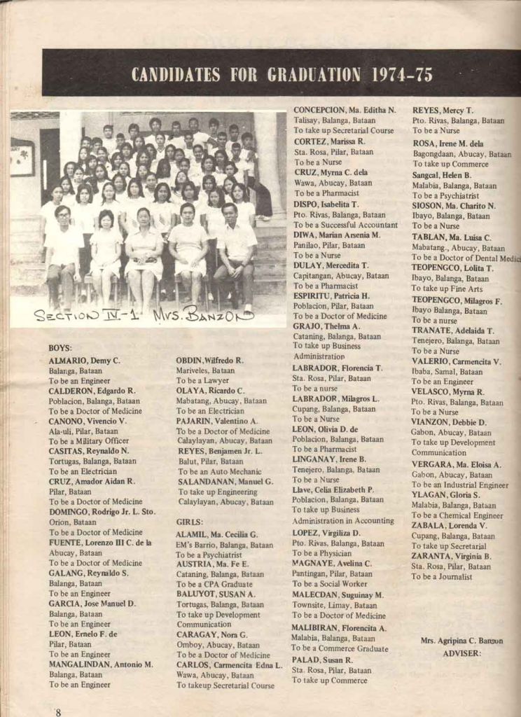 Section 1 List
